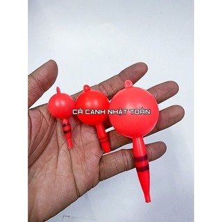 Phao nhựa đỏ câu cá, câu sông