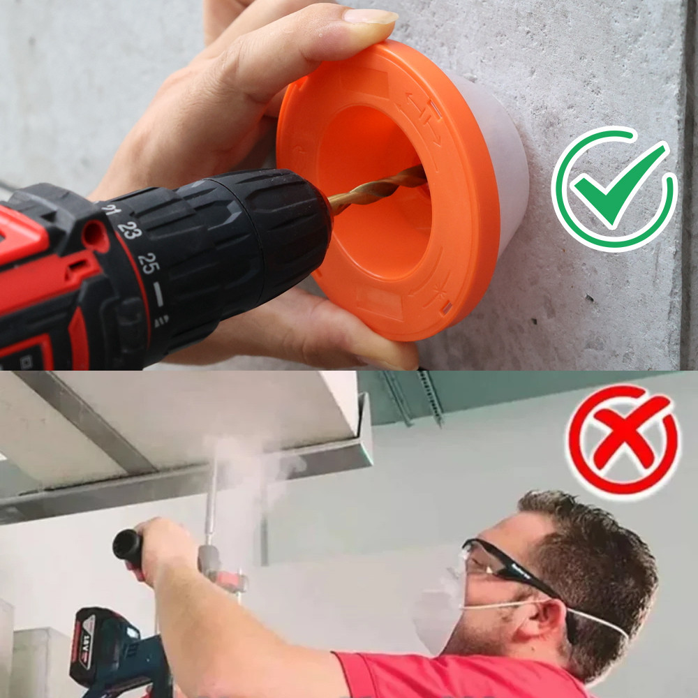 2 Chiếc Nắp Bụi Máy Khoan Điện - Bát Thu Bụi Búa Điện - Chống Sốc, Nhựa PP, Có Thể Tái Sử Dụng - Phụ Kiện Phải Có - Dụng Cụ Sửa Chữa Chế Biến Gỗ Gia Đình