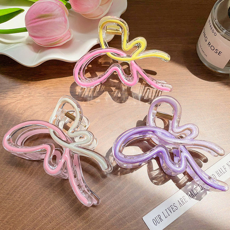 Kẹp Tóc Hình Bướm Màu Pastel Ngọt Ngào Phong Cách Hàn Quốc Phụ Kiện Tóc Cho Nữ Và Bé Gái