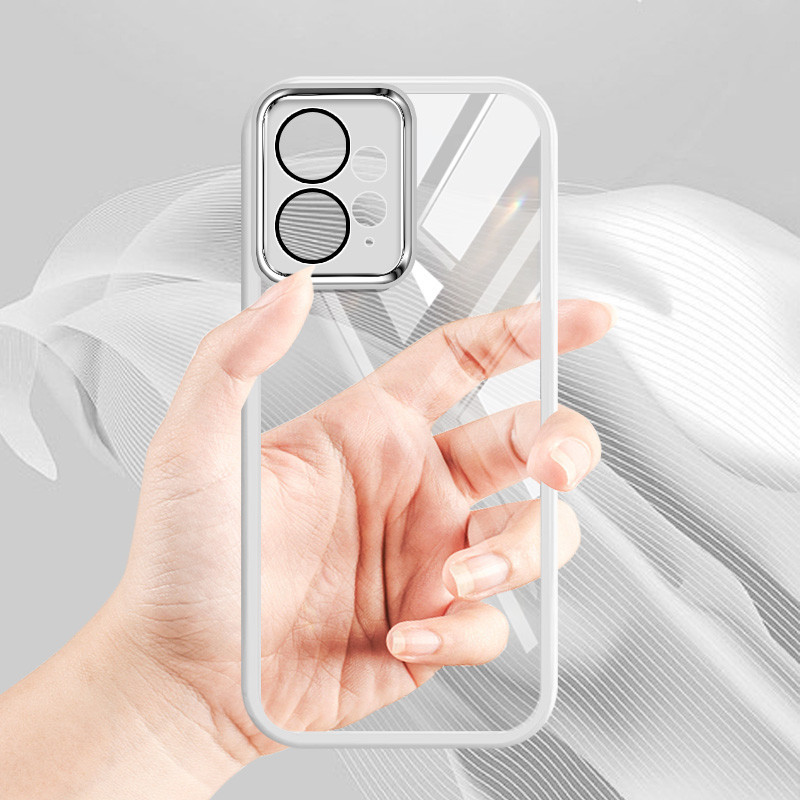 Ốp điện thoại trong suốt màu siêu mỏng YBD cho Redmi Note 12R Note 12S Note 12 Pro Plus Turbo Xiaomi POCO M6 Pro POCO X5 POCO F5 Vỏ silicon mềm trong suốt thời trang nữ tính