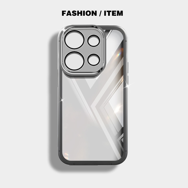 Ốp điện thoại trong suốt màu siêu mỏng YBD cho Redmi Note 13 Pro Plus Note 13 Pro + Xiaomi POCO M6 Pro POCO X6 Neo 5G Vỏ mềm silicon trong suốt thời trang nữ tính