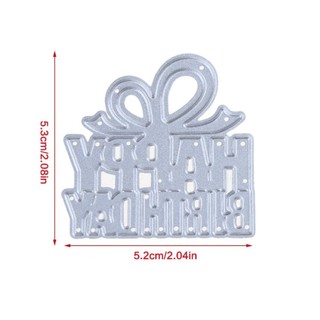 Tình Yêu * Chúc Mừng Sinh Nhật Chữ Cắt Chết DIY Album Ảnh Thẻ Làm Trang Trí Stencil Chính Xác Sắt Dập Nổi Stenc