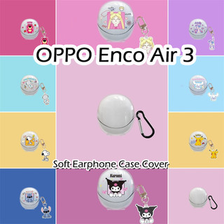 [imamura] Dành cho Ốp lưng OPPO Enco Air 3 Vỏ tai nghe silicon mềm hoạt hình trong suốt