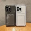 Hộp Đựng Thẻ Cho Xiaomi 14T Poco X6 Pro Vỏ Điện Thoại Ví Đặt Gói Thẻ Ảnh Kẹp Khe Cặp Đôi Xanh Hồng Đen Trong Suốt Đơn Giản Vỏ Silicon Mềm Ốp Lưng