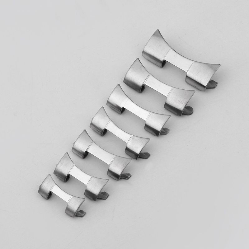 Liên kết cuối cong 12-24mm Dây đeo đồng hồ bằng thép không gỉ đa năng Dây đeo đồng hồ Arc End Link Watchbands Một phần cho đồng hồ thạch anh Đồng hồ cơ nam nữ cổ điển