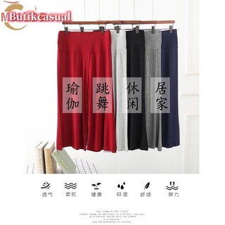 Quần Cotton Nữ Cao Cấp Rộng Trơn Quần 2024 Mùa Hè Thường Ngày Rời Tập Yoga Co Giãn Quần M-2XL