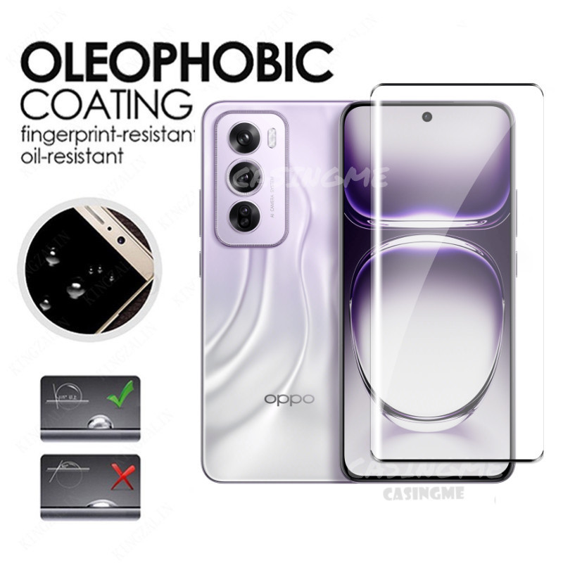 Oppo Reno 13 12Pro 5G 2024 Phim Bảo Vệ Màn Hình 2 Trong 1 Cho Oppo Reno 12 Reno12 OppoReno12 Pro 12Pro Plus 5G 4G 2024 Full Cover Kính Cường Lực Mặt Trước Mặt Sau Ống Kính