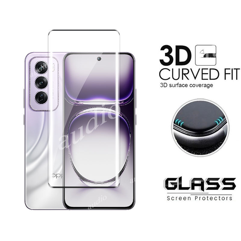 3d Hot Uốn Màn Hình Mặt Trước Bảo Vệ Cho Oppo Reno 12 Pro 12Pro 5G 2024 Kính Cường Lực Cho Oppo Reno12 Pro Reno12Pro 5G Màn Hình Chống Trầy Xước