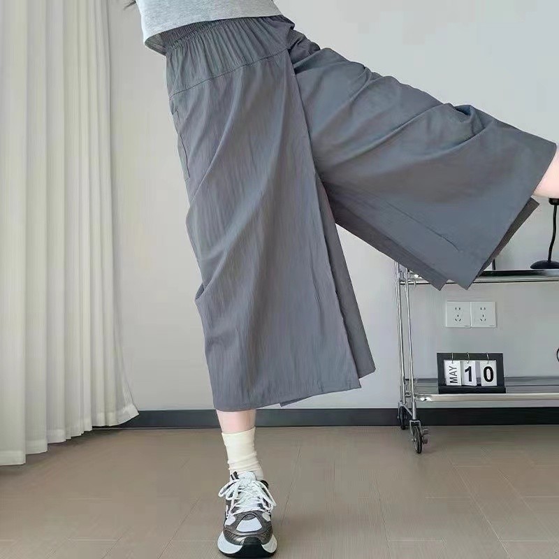 Váy Yamamoto 2024 Phong Cách Mới Cao Cấp Ôm Hơn Nhìn Quần Rời Chữ a Váy Dài Ống Rộng Culottes