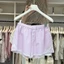 Quần Short Eo Co Giãn NICOLOO, Quần Short Sọc Xanh Gothic Hồng, Quần Legging Ren Nút Mùa Hè Dễ Thương Cho Nữ Cô Gái