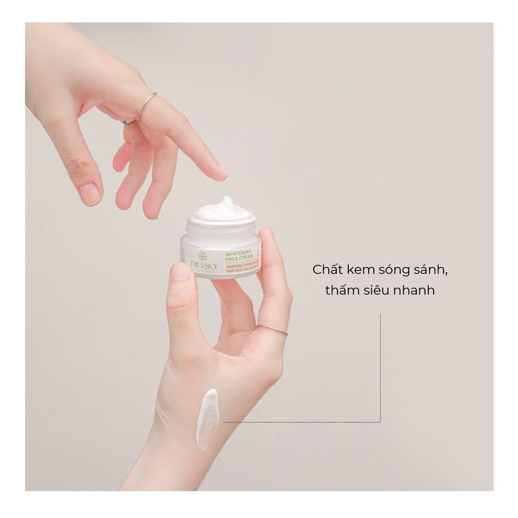 (Thử 5g) Kem dưỡng trắng da mặt chiết xuất sữa ong chúa Truesky Whitening Face Cream 20g