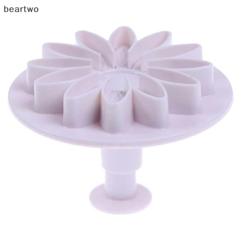 < Beartwo > Dụng cụ làm bánh kẹo mềm hoa bằng nhựa Đường thủ công Máy cắt pít tông Khuôn làm bánh quy đẹp
