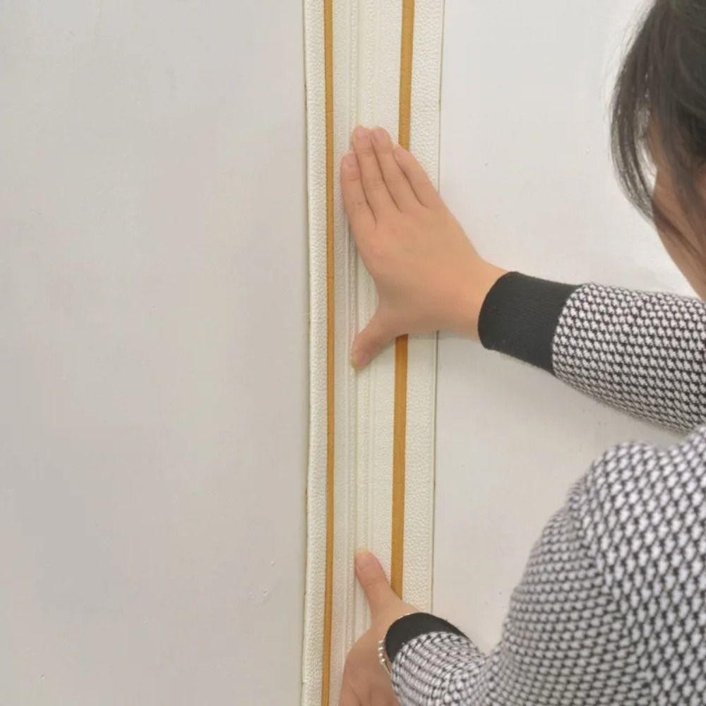 Miếng dán viền xốp XPE 230x14cm, dây ốp chân tường dày tự dính chống nước, di động, trang trí nội thất