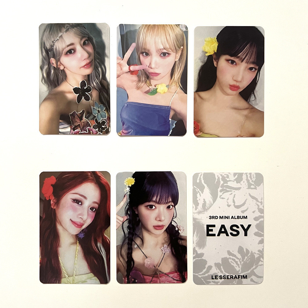1-5 Cái / bộ LE SSERAFIM mini Album Thứ 3 DỄ DÀNG Photocards K4 POP idol POWER STATION Lucky Lomo Cards SAKURA CHAEWON YUNJIN KAZUHA EUNCHAE SOLO Lesserafim Kpop Bưu Thiếp Nhanh YM