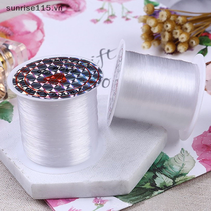 Ssvn 1 Dây Câu PE Nylon Cao Cấp Sợi Vô Hình Dây Đàn Hồi Sợi Polyester Dây Đơn Sợi Dây Mạnh.