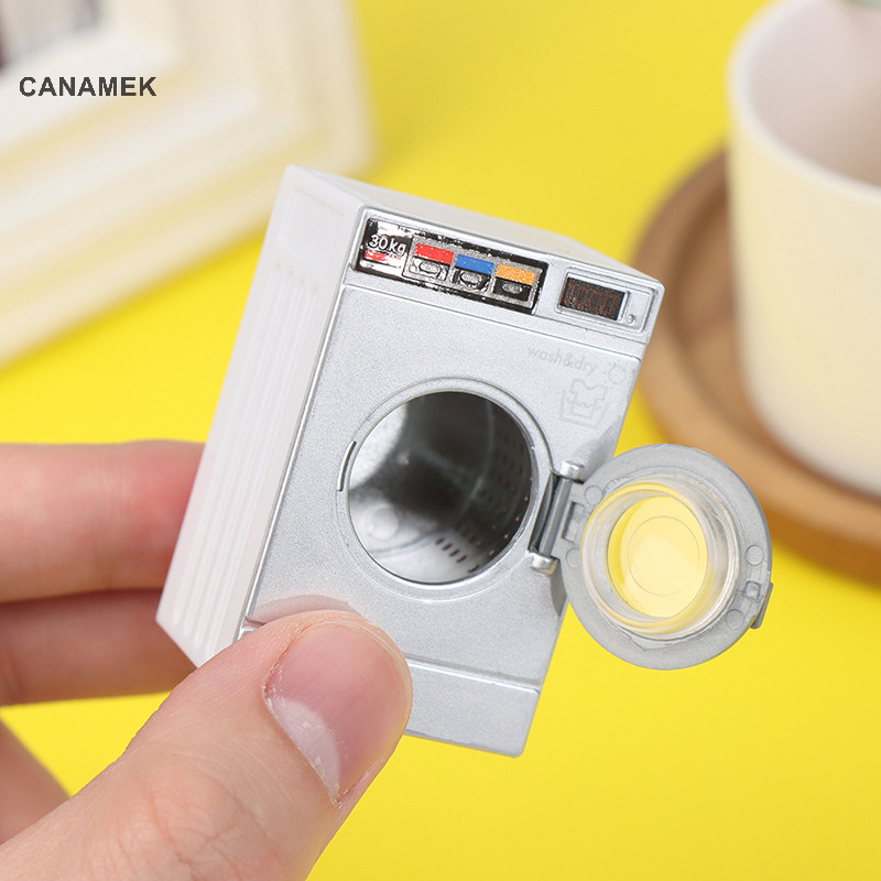 Canamek 1: 12 Nhà Búp Bê Thu Nhỏ Máy Giặt Thiết Bị Gia Dụng Giặt Mô Hình Trang Trí Đồ Chơi CSF