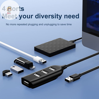 TWE 4 Cổng Tốc Độ Cao USB Hub Có Cáp USB Splitter Hub USB 2.0 Hub Di Động Adapter Đa Năng Cho Laptop Notebook VN