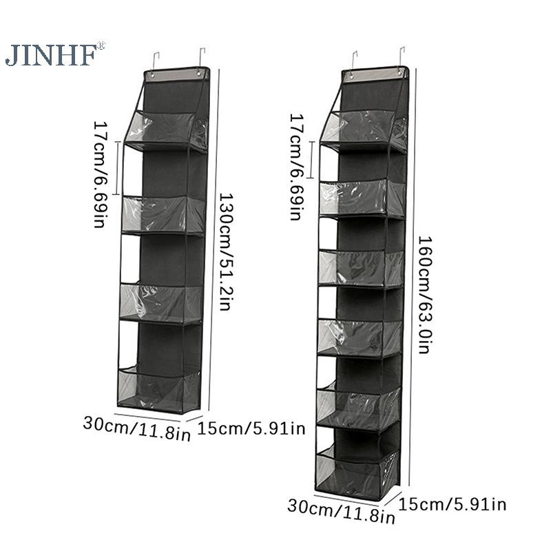 JINHF Túi Vải Đa Năng Cho Phía Sau Cửa Túi Bảo Quản Nhiều Lớp Linh Tinh Sắp Xếp Lưu Trữ HOT