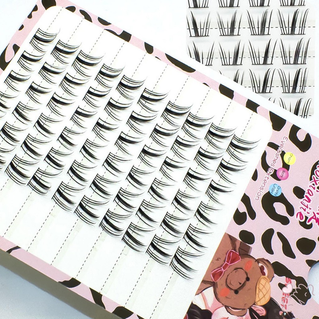 IOIIK 10 hàng-- Manga Little Wind Chime Messy French False Eyelash - French Atmosphere Eyelash - Mô phỏng tự nhiên 3D siêu mềm