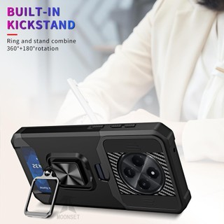 Dành Cho Redmi 14C Ốp Lưng Có Trượt Camera Bao Đựng Thẻ Nhẫn Chân Đế Chịu Lực Bảo Vệ Mỏng Bao Da