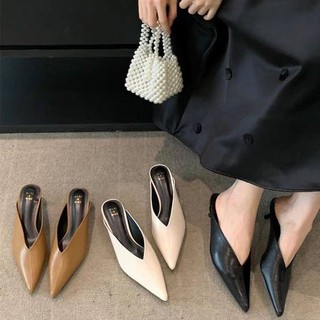 Giày cao gót gót nhọn 35-42 nữ xỏ chân cỡ lớn