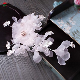 Cô Dâu Tạo Kiểu Tóc Hoa Kẹp Tóc Ổn Định Kẹp Cổ Tích Phong Cách Lưới Hoa Kẹp Tóc Trang Sức