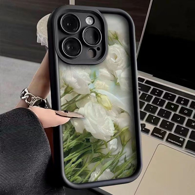 Ốp điện thoại hoa cổ điển sang trọng dành cho Realme 12 GT 6 6T Neo 6 SE Q3s Q3t GT Neo2T Q3 Pro Narzo 30 Ốp lưng in mờ ngộ nghĩnh