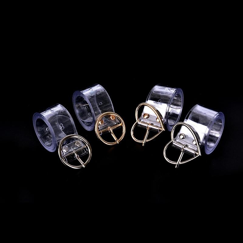 Luimo Nữ Dài Trong Suốt Thắt Lưng Trái Tim Pin Khóa Thắt Lưng Nữ Thắt Lưng Quà Tặng Sbs
