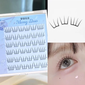 IOIIK 6 hàng-- Lông mi giả Móng vuốt của mèo Không cần keo cụm mi phân đoạn cụm mi truyện tranh cụm mi