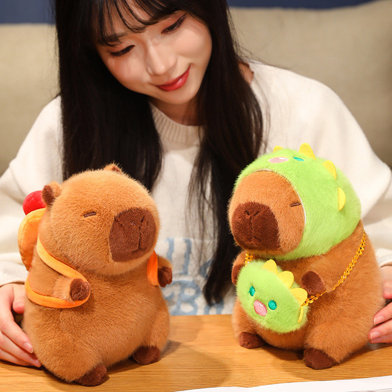 Kawaii Capybara Đồ Chơi Sang Trọng Ba Lô Vui Nhộn Capybara Plushie Búp Bê Chip Dễ Thương Trái Cây Capybara Đồ Chơi Nhồi Bông Phòng Ngủ Trang Trí Máy Tính Để Bàn Mềm Mại Cho Bé Làm Dịu Búp Bê Quà Tặng Sinh Nhật Trẻ Em Đổi Quà Tặng Quà Tặng