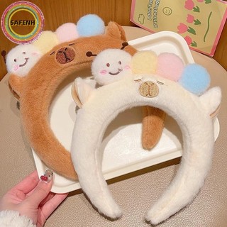 SAFENH Sang Trọng Capybara s Phim Hoạt Hình Vòng Đầu Rửa Mặt Phụ Kiện Tóc VN
