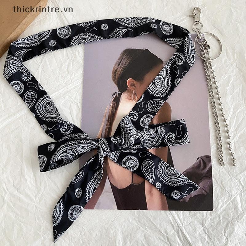 Thi Dài Lụa Nhỏ Satin Khăn Nữ Thắt Lưng Trang Trí Nữ Cổ Vát Khăn Hàn Quốc Đa Năng Tóc Ruy Băng VN