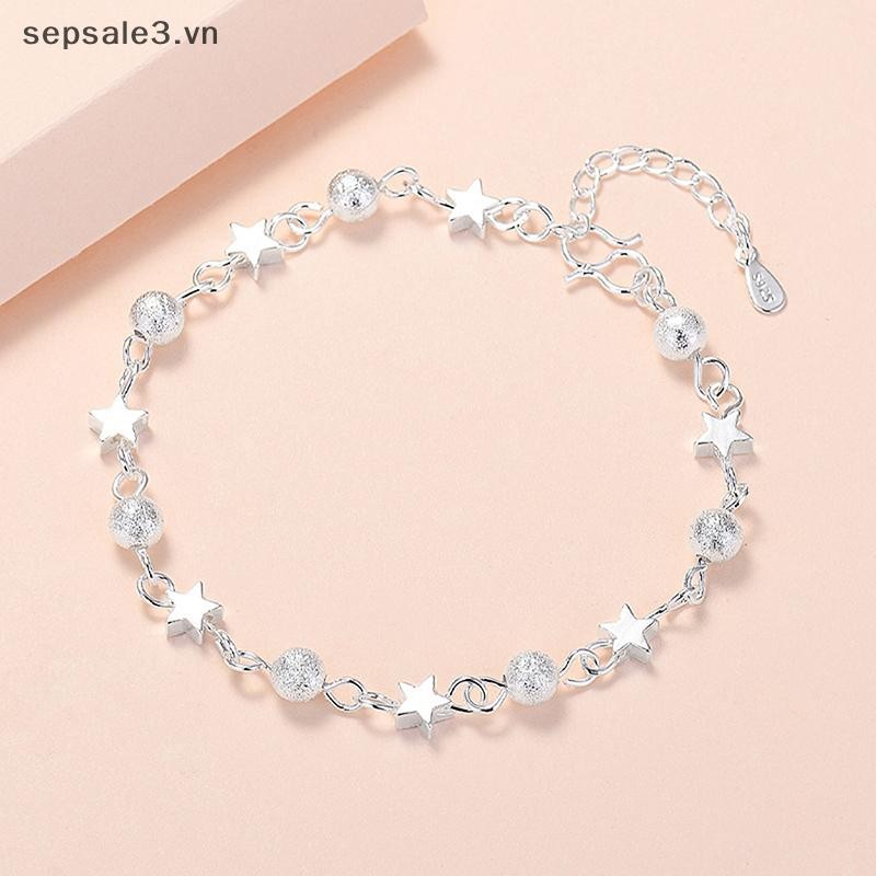 # Sepsale # Vòng tay ngôi sao tươi dành cho nữ Vòng tay hạt tròn cá tính Thời trang Hàn Quốc.
