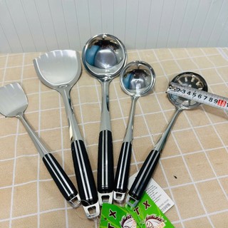 Xẻng lật chiên xào đồ ăn loại lớn - Vá múc thức ăn inox tiện lợi - Sạn, vá ngựa  - Phương Trang