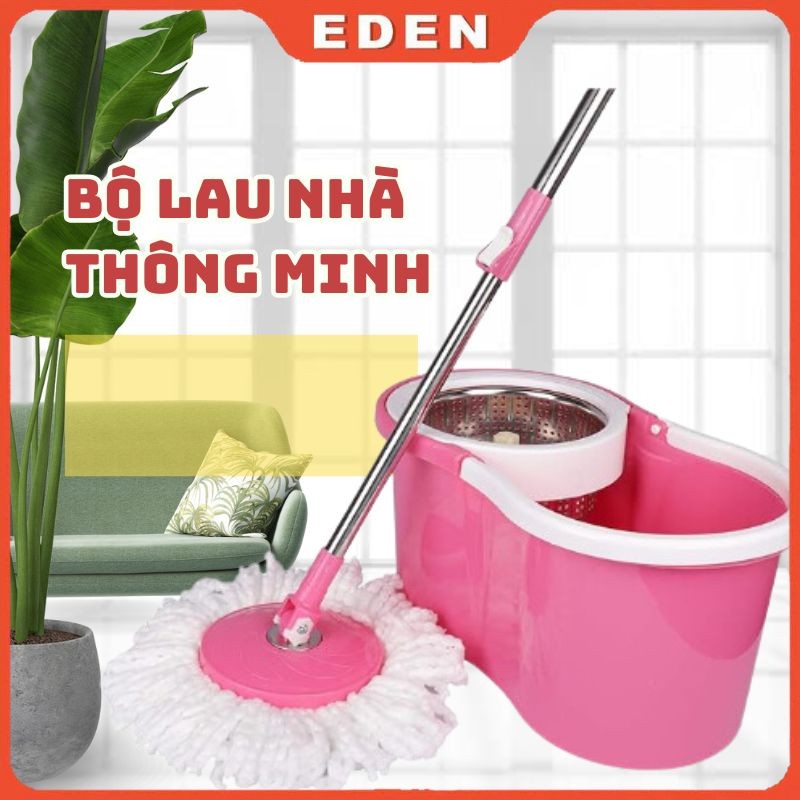 Bộ Chổi lau nhà tự vắt thông minh xoay 360 độ- Bộ lau nhà cao cấp cây inox
