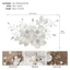 THEGIRL8B Mũ Đội Đầu Cô Dâu, Hoa Thanh Lịch Cô Dâu Mũ, Tinh Tế Trắng Handmade Sang Trọng Cưới Kẹp Tóc Trang Sức Tóc