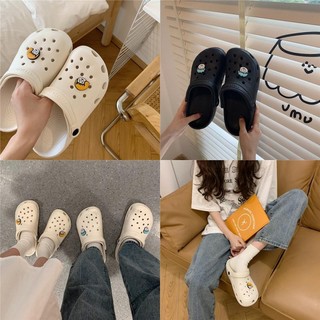 Xixitiao Dép Xăng Đan, Unisex, Đế Cao, Mùa Hè, Họa Tiết Hoạt Hình, Dễ Thương, Kiểu Dáng Đi Biển