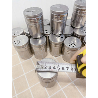 Lọ đựng tăm, hũ hạt tiêu bằng inox 304 nắp xoay loại xịn - Trường An VN