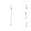 Bộ mở rộng ổ cắm điện NOTE1, Bộ mở rộng ổ cắm điện màu trắng có thể điều chỉnh độ dài, Xoay 180° Bộ mở rộng ổ cắm điện cho NightStand