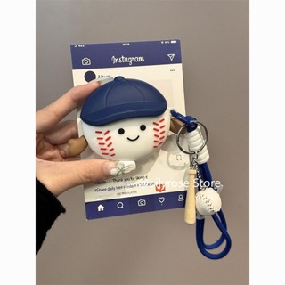 Vỏ JellyC AirPods 4 [2024] AirPods Pro2 Pro 3 2 1 Bảo vệ tai nghe không dây Apple có dây đeo bóng chày Dây chuyền ngoài trời Bóng chày dễ thương