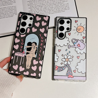 GLITTER Ôm Bản Thân Phone Case ForDành Cho Samsung Galaxy S26 25Ultra S25Plus S25 S24 S23 S22Ultra S24 23Plus Vỏ Mềm Bảo Vệ Chống Sốc