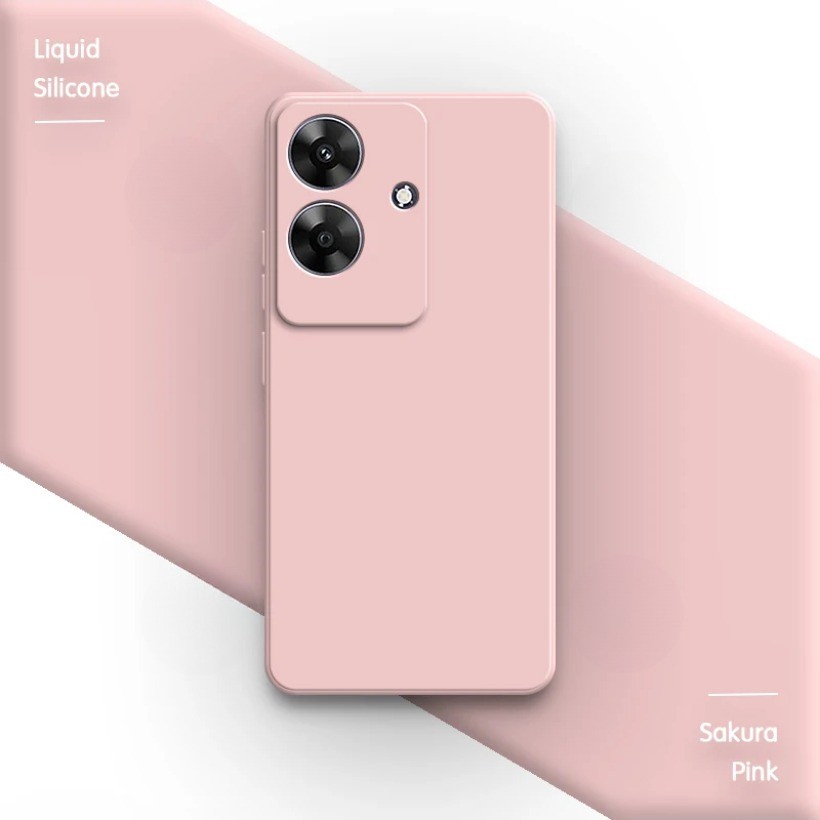 Ốp Điện Thoại Realme Note 60 60X Note60 X Nguyên Bản Silicon Lỏng Vuông Bảo Vệ Ống Kính Cổ Điển Cạnh Thẳng Ốp Lưng