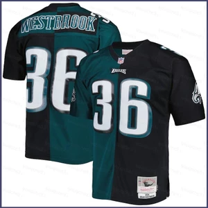 Sy3 2004 NFL Philadelphia Eagles Jersey Westbrook No.36 Áo Bóng Đá Cổ Điển Huyền Thoại Thể Thao Áo Người Hâm Mộ Phiên Bản YS3