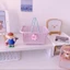 Dễ Thương Macaron Màu Di Động Giỏ Đựng Đồ Màu Hồng Cô Gái Trái Tim Miếng Dán Văn Phòng Phẩm Đồ Lặt Vặt Trang Sức Để Bàn Giỏ Chứa Đồ
