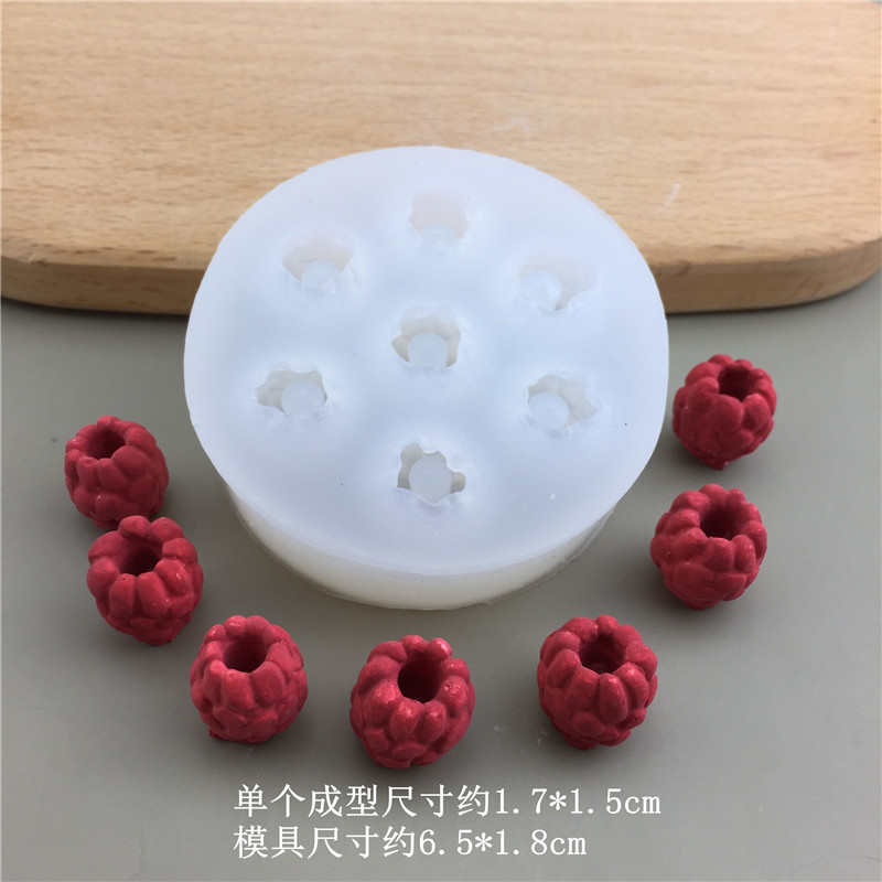 Diy Fruit Series Blueberry Raspberry Khuôn Silicon Chocolate Fondant Kẹo Epoxy Trang Trí Bánh Dụng Cụ Trang Trí Khuôn Nướng Bánh