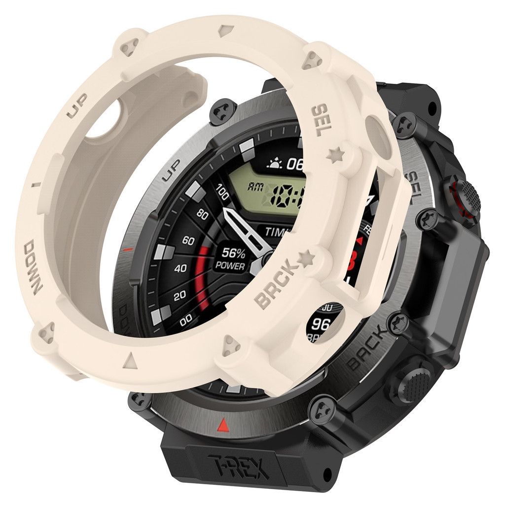 Amazfit T-RexUltra Silicon Chất Lượng Cao TPU Mềm Rỗng Đồng Hồ Dành Cho Amazfit T-Rex Ultra Chống Vân Tay Chống Trầy Xước Vỏ Đồng Hồ Khung Bảo Vệ Cản