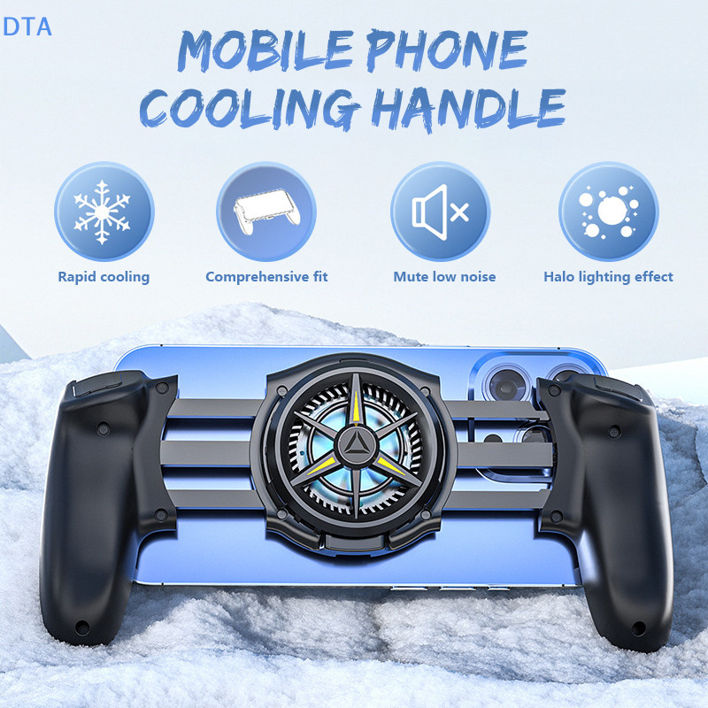 DTA Điện Thoại Di Động Làm Mát Tay Cầm Chơi Game Bán Dẫn Cho Android Bộ Điều Khiển Trò Chơi Phụ Kiện Type-C Tiếng Ồn Thấp Tay Cầm Điện Thoại PO