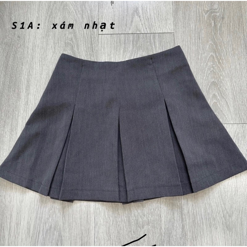 Chân váy dáng ngắn ly to hottrend nữ tính, Chân váy nữ tennis bản ly to