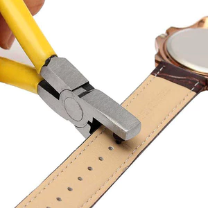 1PC Đa Năng Dây Đeo Đồng Hồ Dây Đai Lỗ Đấm Kìm Dụng Cụ Da Lỗ Đấm 2 Mm Tay Đấm Leathercraft Thiết Kế Mới Hộ Gia Đình Dây Đấm DIY Dụng Cụ