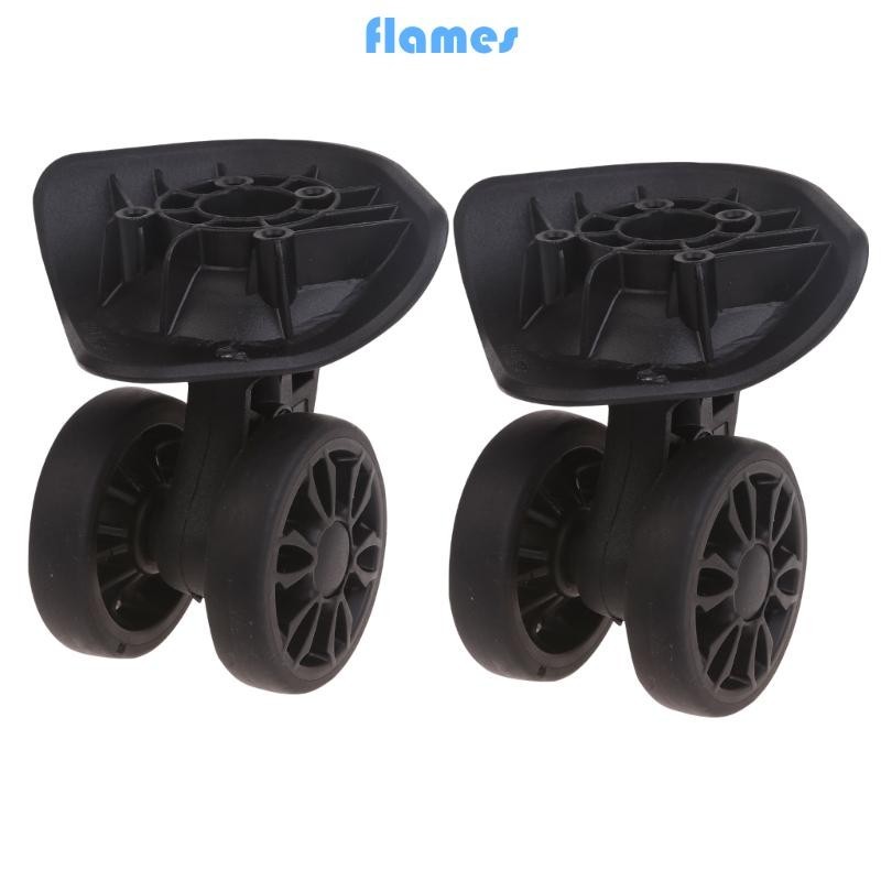 Fl A89 2 Chiếc Xe Đẩy Bánh Thay Thế Hạng Nặng Cho Hộp Hành Lý Vali Xoay 360 Độ Bộ Đôi Hàng Im Lặng-Wh